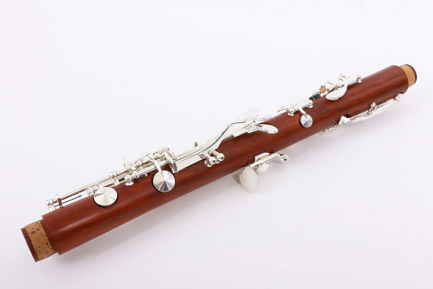 Rosewood Clarinet Body - Eb Key Silver Plate - 17 Key Case + Reeds + Pads - Eb Flat Tone
