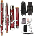 Bassoon Maple Wooded Bassoon C Key 26 Keys Silver Plated Woodwind Instrument with Case Accessories