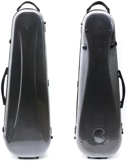 Viola Case 15-16 Inch Adjustable Viola Box Strong Light Carbon Fiber Hard Shell,Black
