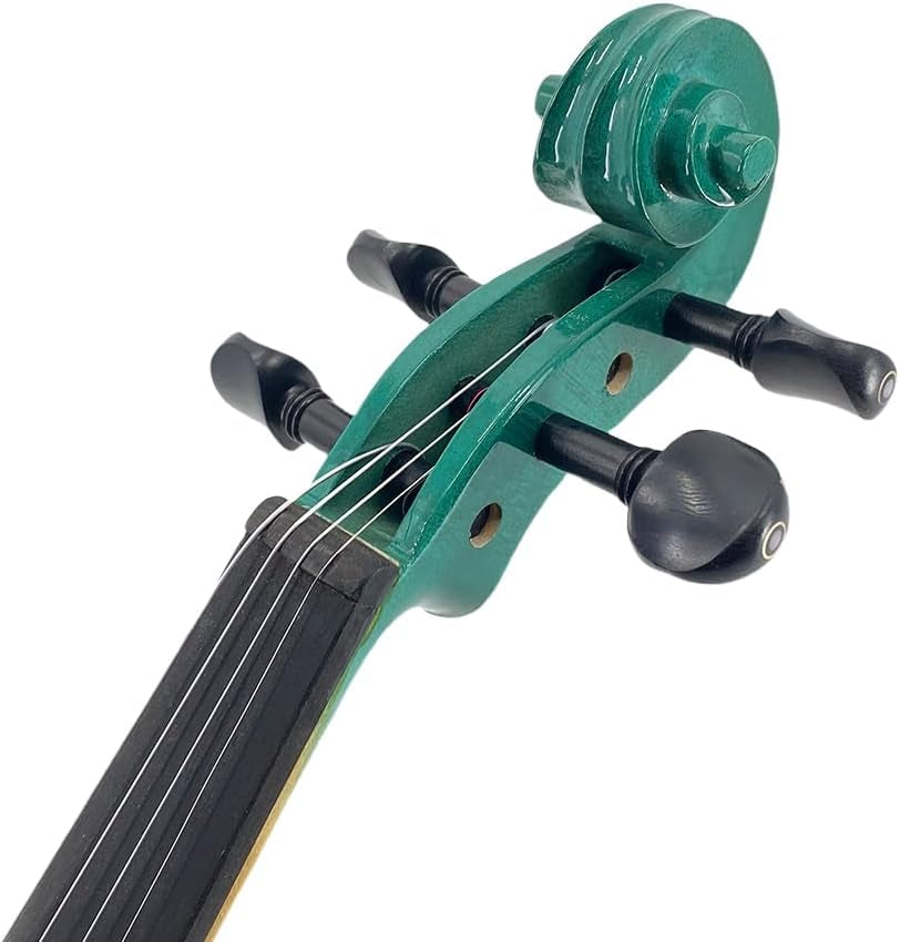 Acoustic Violin Electric Violin 4/4 Full Size Violin 4 String Maple Spruce for Student,Violin for Beginners Violin Case,Brazilwood Bow,Cable,Cleaning Cloth,Rosin,Bridge