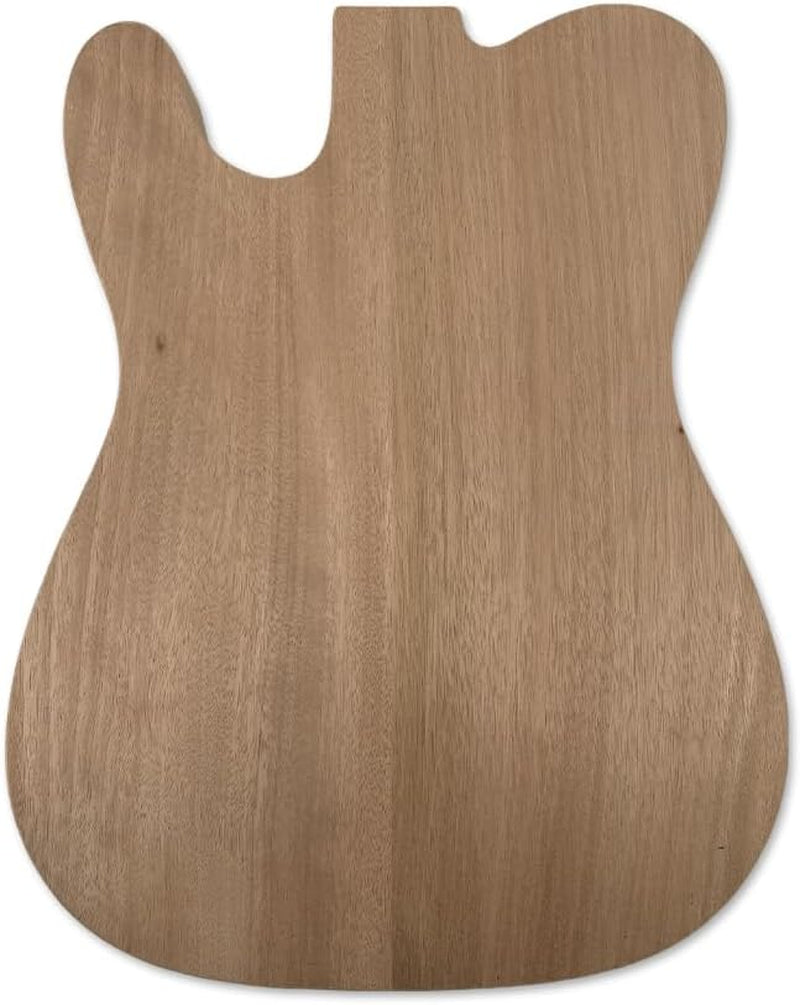 Tl-Style Semi-Hollow Guitar Body–Mahogany with Flame Maple Veneer, F-Hole, Unfinished Diy/Replacement (No Pre-Drilled Holes)