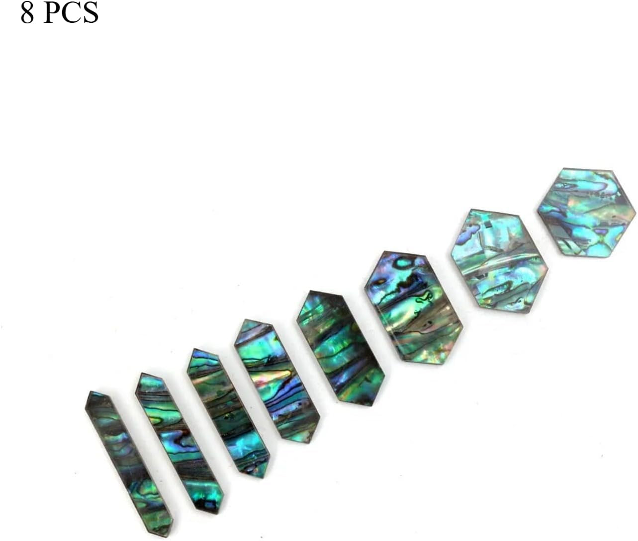 Guitar Fretboard Markers Inlay,Diy Fretboard Inlay for Electric Guitar,Abalone Shell Hexagon