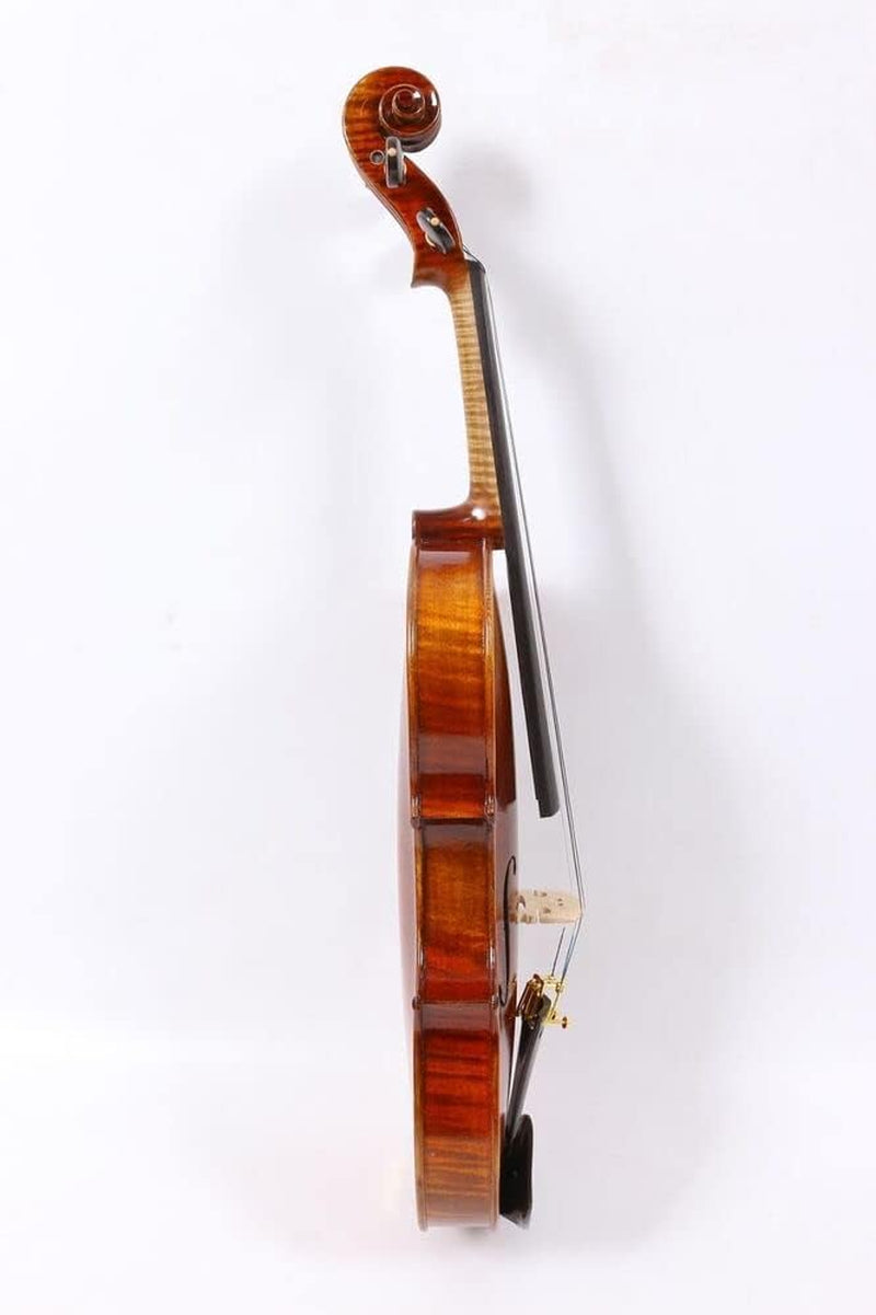 Master 4/4 Violin Stradivari Model Nice Sound Free Case Bow Flame Maple Spruce Wood Hand Made Paint