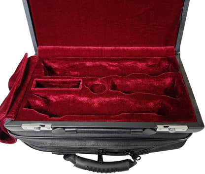 Oboe Case Hard Shell with PU Leather and Oxford Outer Bag Adjustable Strap Portable Oboe Bag for Beginners,Students,Players Musicians