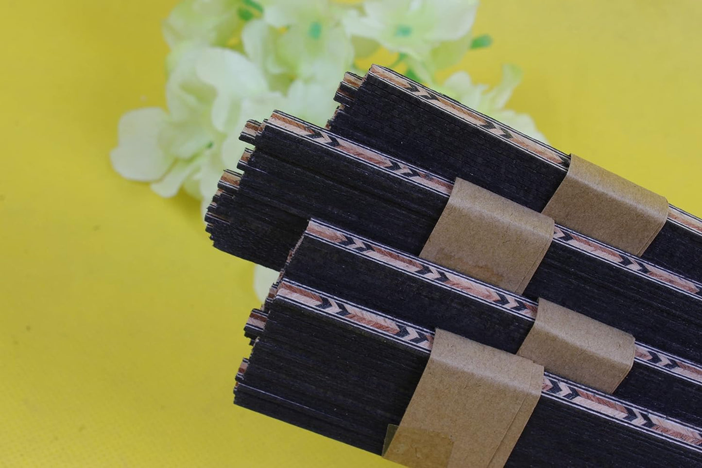 25Pcs Strip Inlay Guitar Binding Figured Purfling Guitar Body Binding Wood Inlay 640X5X1Mm