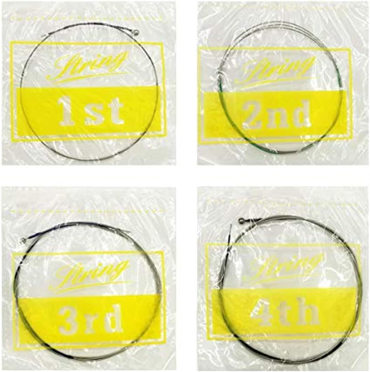 4/4 Cello String Full Set A-D-G-C Steel Core Nickel Chromium Wound for Cello Strings Size 1/4 1/2 3/4
