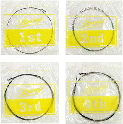 4/4 Cello String Full Set A-D-G-C Steel Core Nickel Chromium Wound for Cello Strings Size 1/4 1/2 3/4