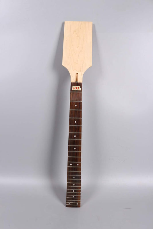 Maple Guitar Neck 24 Fret Rosewood Fretboard DIY Electric Guitar Neck Replacement (24.75 Inch Scale)