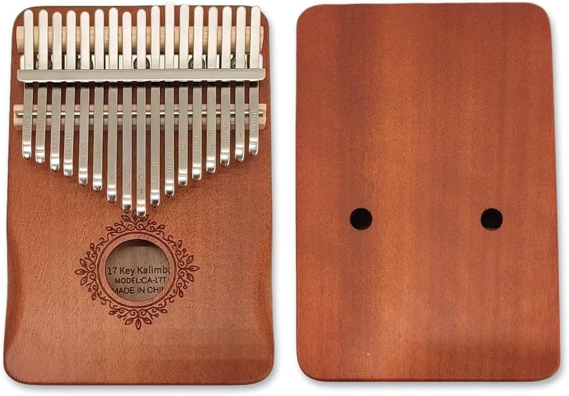 Kalimba 17 Key Thumb Piano Wooden Finger Piano with Tuning Hammer，Instructions，Carrying Bag Gifts for Adults，Beginners