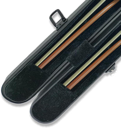 Violin Viola Cello Bow Case Carbon Fiber Strong Lightweight Bow Bag Hold 2Pcs Bow Adjustable Strap