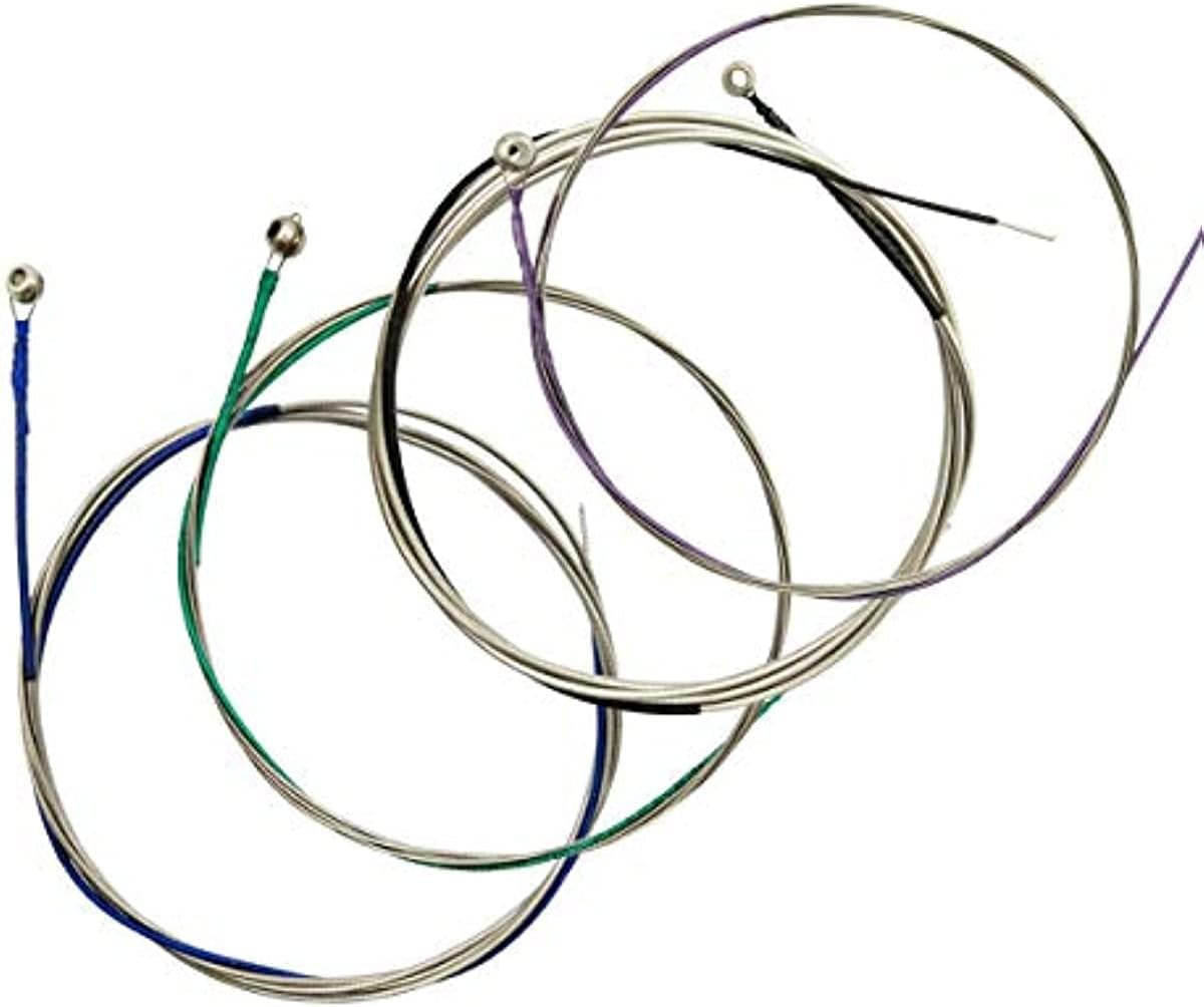 4/4 Cello String Full Set A-D-G-C Steel Core Nickel Chromium Wound for Cello Strings Size 1/4 1/2 3/4