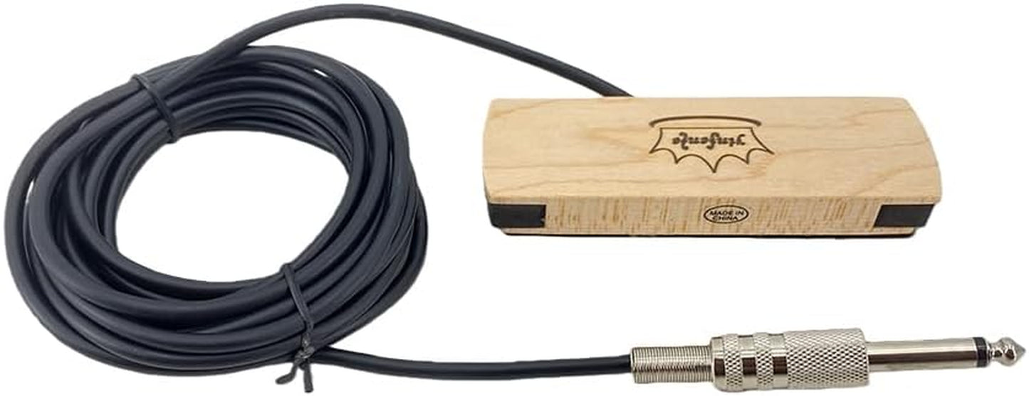 Sound Hole Pickups Steel Strings Guitar Magnetic Pickups Maple Housing with 6.3Mm Jack for Acoustic Classic Guitars