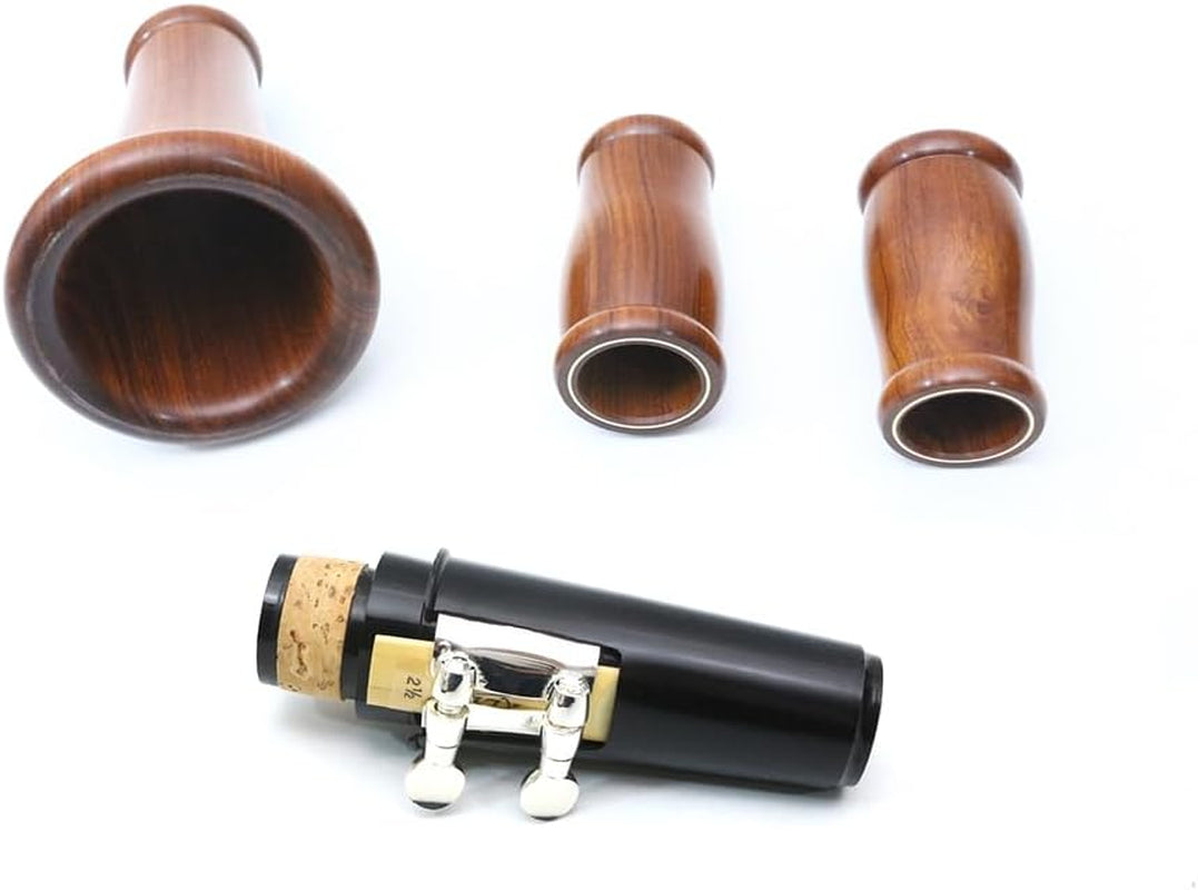 Bb Clarinet for Beginner 17 Key Nickel-Plated Rosewood B Flat Clarinet with 2 Barrels,Hard Case,Cleaning Kit,Mouthpiece,Cork Grease,Gloves，Reeds,Cushion