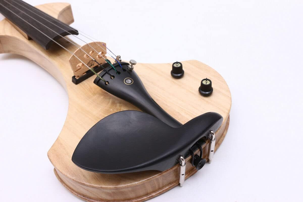 New 5String Electric Violin 4/4 Full Size Violin Guitar Shape Solid Wood Ebony Wood Violin Fittings Big Jack Free Violin Case Bow Clear Coat
