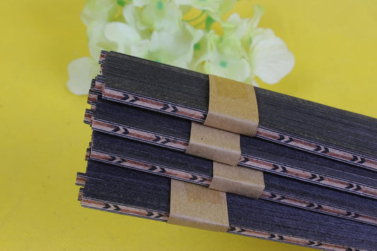 25Pcs Strip Inlay Guitar Binding Figured Purfling Guitar Body Binding Wood Inlay 640X5X1Mm