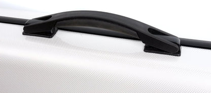 Double Violin Case for Violin/Viola Case Mixed Carbon Fiber 4/4 Full Size Black/White (White)