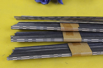20X Guitar Strip Inlay Guitar Luthier Figured Purfling Guitar Body Binding Wood Inlay 640X3X1.0Mm #64
