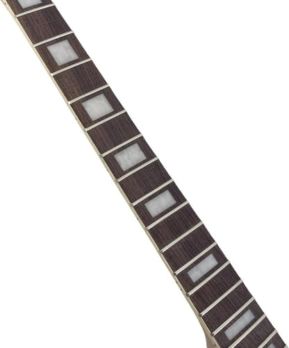 Electric Guitar Neck 22 Fret 25.5Inch Guitar Replacement Mahogany Rosewood Fretboard Block Inlay for DIY Guitar Necks