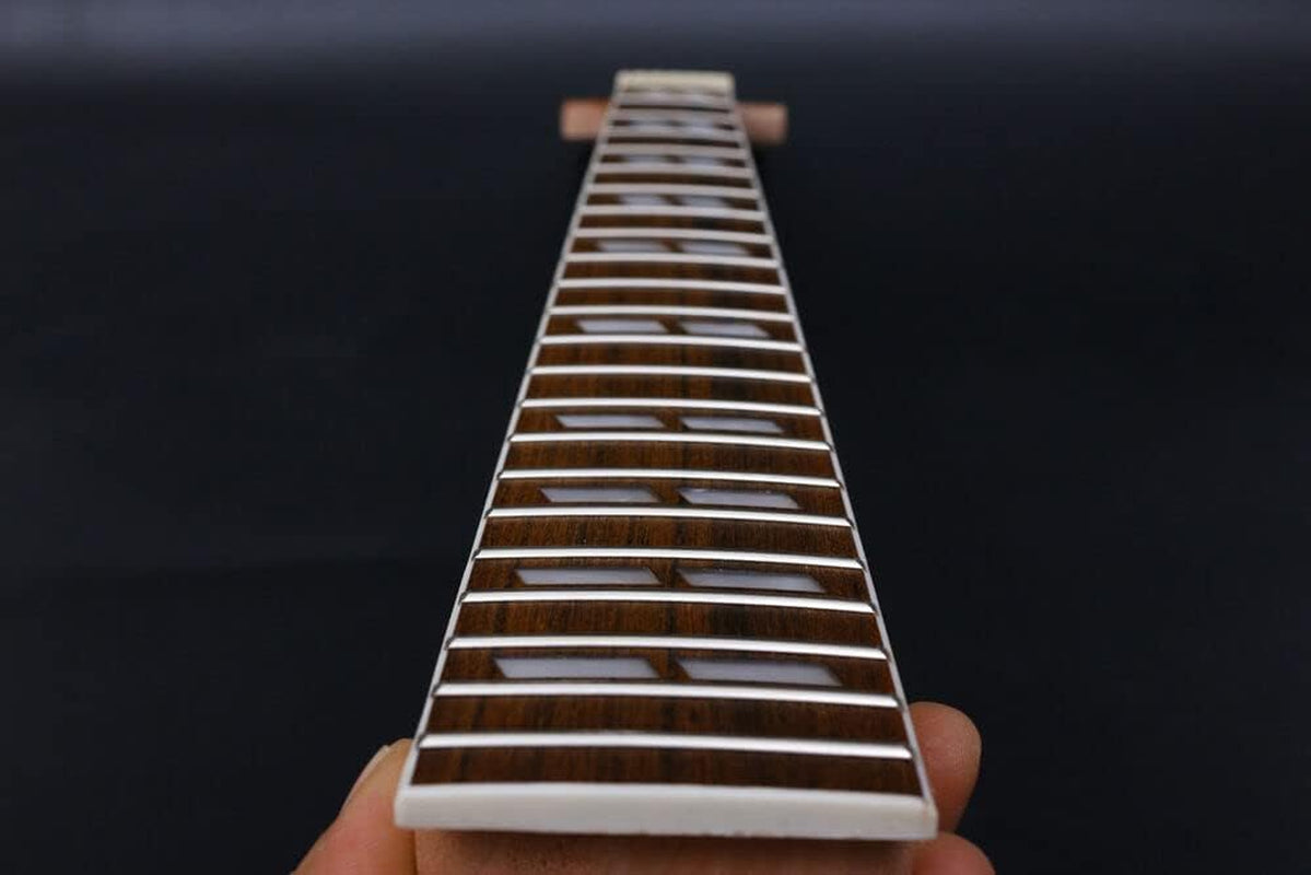 Electric Guitar Neck 22 Fret 25.5Inch Mahogany Rosewood Fretboard Parallel Inlay Paddle Head