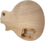 Electric Guitar Body Unfinished Mahogany +Maple Top +Flame Maple Veneer Bolt on DIY Guitar Body Blank HH Hamburger Pickup