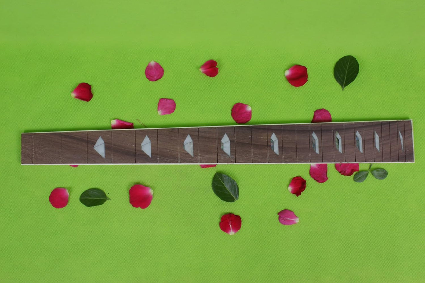 Electric Guitar Fretboard Real Inlay Guitar Accessory Parts Rosewood Fretboard 25.5 Inch (#1)