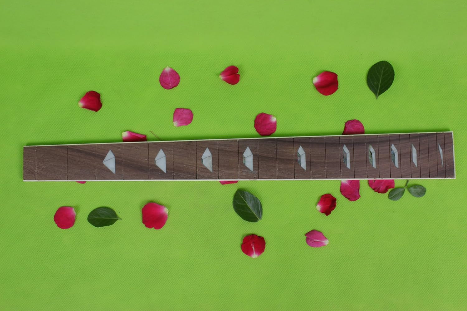 Electric Guitar Fretboard Real Inlay Guitar Accessory Parts Rosewood Fretboard 25.5 Inch (#1)