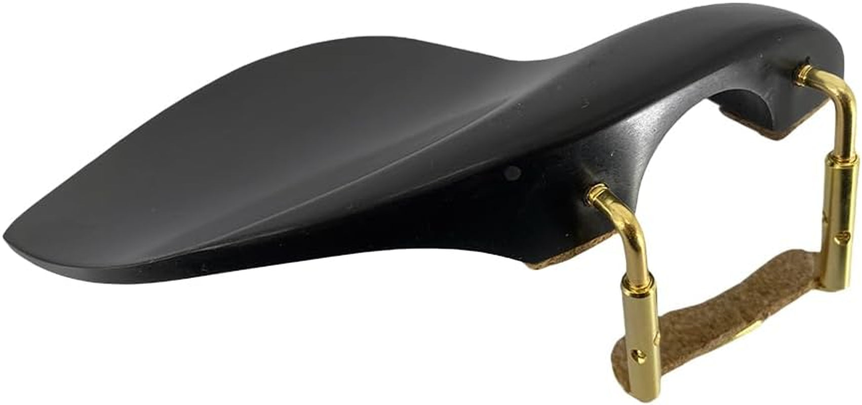 Violin Chin Rest for 1/2 Ebony Wood Violin Bracket with Chin Rest Clamp Fiddle Right Hand