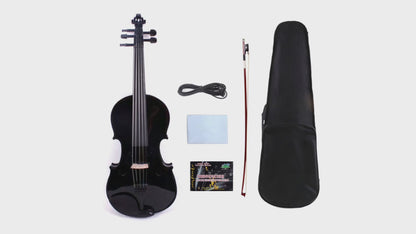 Yinfente 16.5inch Viola Maple Spruce wood Ebony Fittings 5string viola With Viola Case and Bow