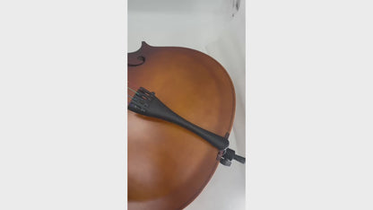 Yinfente 1/4 Cello for Beginner Student and Adult 4-String Acoustic Cello kit with Brazilwood Bow Soft Bag Rosin and Bridge