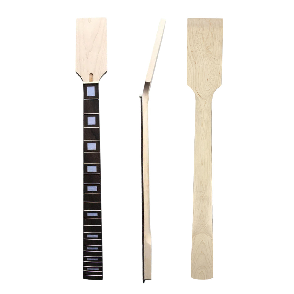 Yinfente unfinished 6 string Guitar neck 24fret 34inch Maple rosewood Fretboard Block Inlay