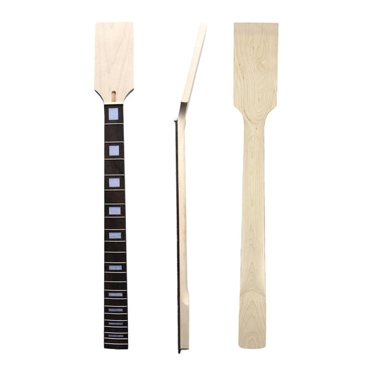 Yinfente unfinished 6 string Guitar neck 24fret 34inch Maple rosewood Fretboard Block Inlay