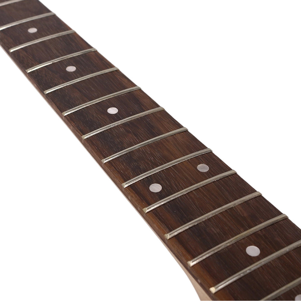Yinfente unfinished Maple Guitar neck 22fret 24.75inch Rosewood Fretboard Dot Inlay Tele telecaster Reversed Head