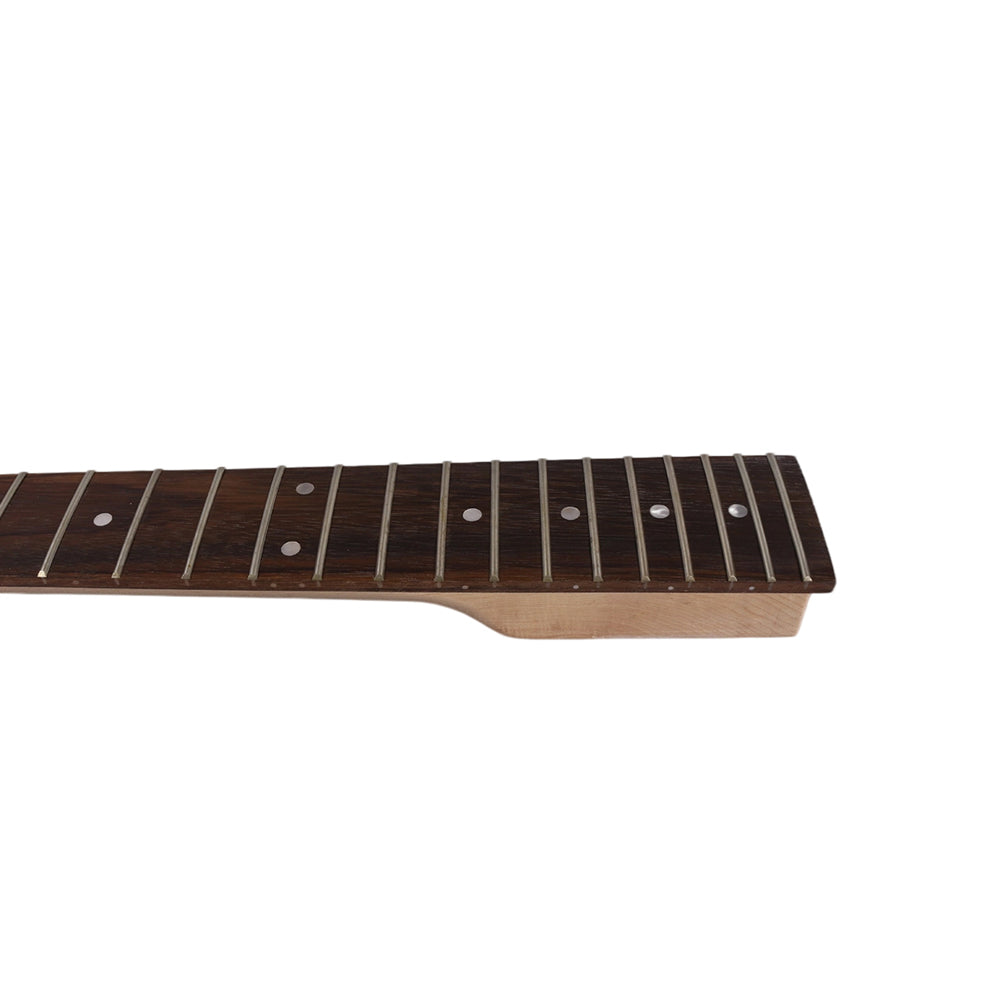 Yinfente unfinished Maple Guitar neck 22fret 24.75inch Rosewood Fretboard Dot Inlay Tele telecaster Reversed Head