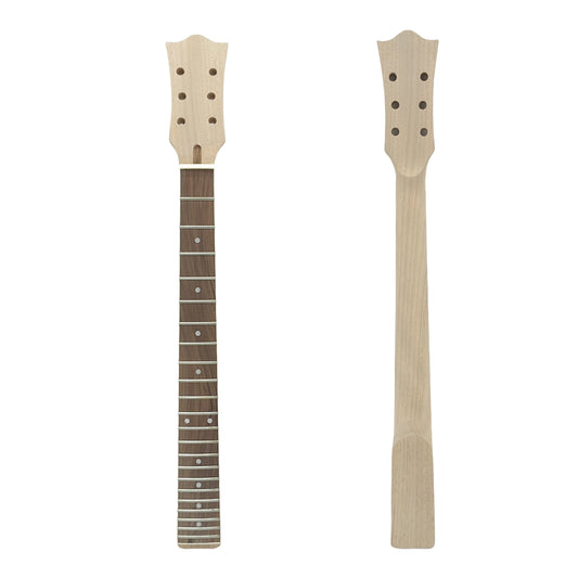 Yinfente unfinished guitar neck 22fret 24.75inch mahogany Rosewood Dot inlay SG Heel